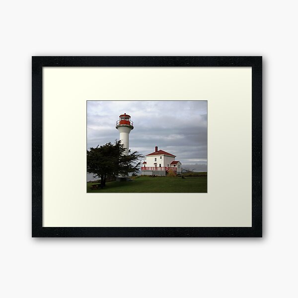 Lighthouse, Mayne Island Framed Art Print