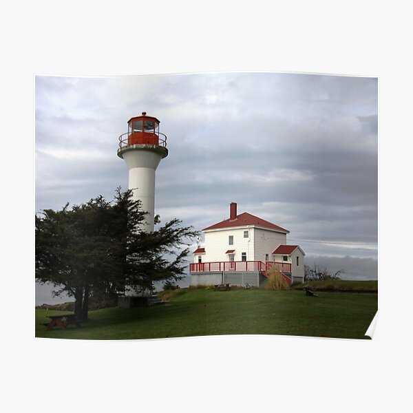 Lighthouse, Mayne Island Poster