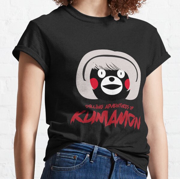 Soft Girl Kumamon Print Short Sleeves T-shirt - cosfun