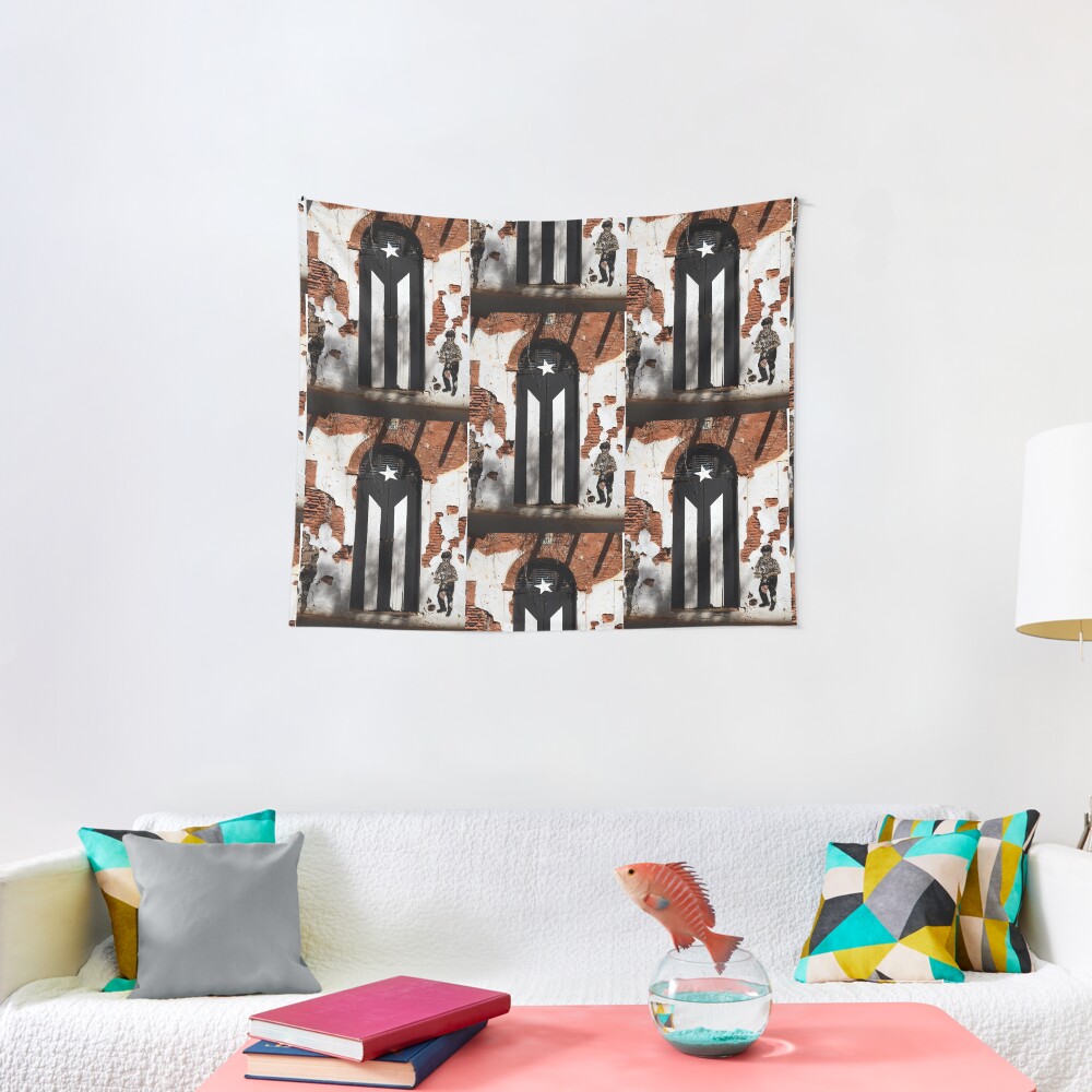 Puerto Rico Black Flag Bandera Negra Boricua Tapestry By Erozzz Puerto Rico Black Flag Bandera Negra Boricua Tapestry By Erozzz