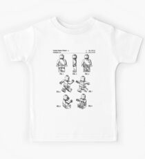Lego Man Patent - Lego Bricks Art - Antique Kids Tee