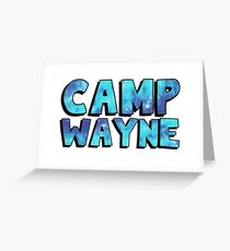 Camp Wayne Blue Galaxy Greeting Card