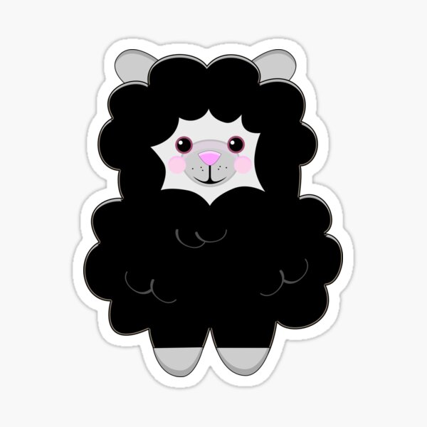 Alpaca Hug Solo Sticker