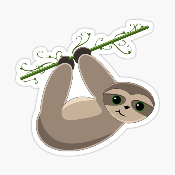 Sloth Hug Solo Sticker