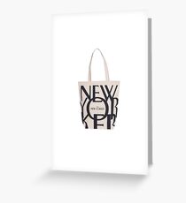 the new yorker tote bag tote bag Greeting Card