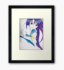 Anime babe Framed Print