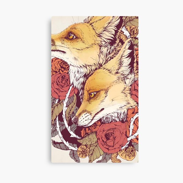 Red Fox Bloom - Canvas Print