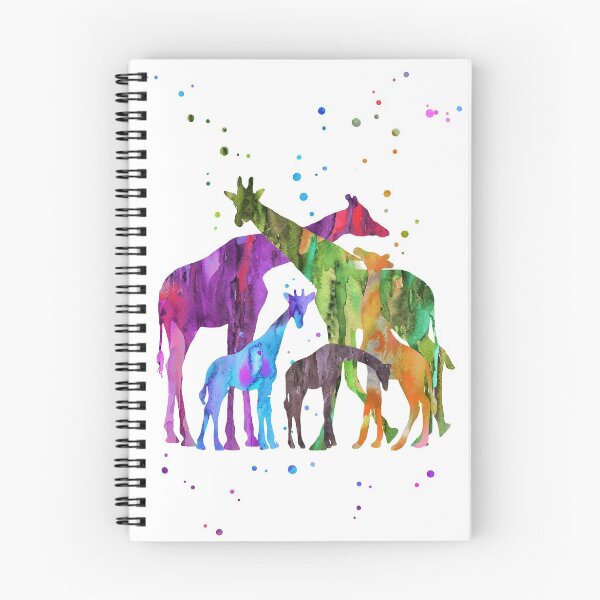 Item preview, Giraffe family, Giraffe, watercolor giraffe, giraffes, safari designed and sold by Rosaliartbook.
