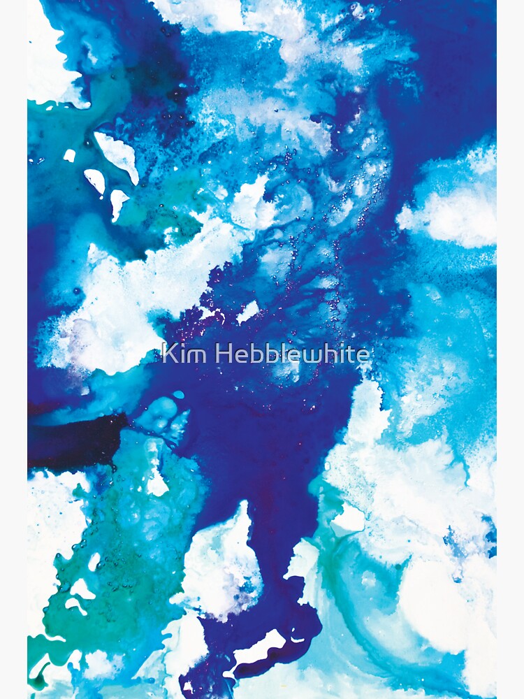 Thumbnail 3 of 3, Sticker, Ultramarine designed and sold by KimHebblewhite.