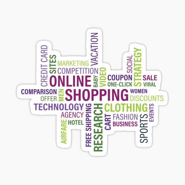 online shopping/ coupon/ sale /vacation/ technology Sticker