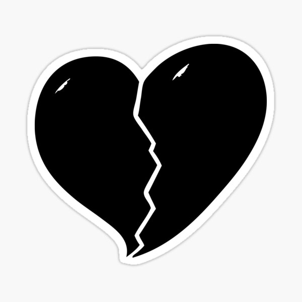 Broken Heart Emoji Stickers | Redbubble