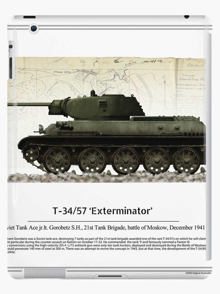 T 34 57 Exterminator Ipad Case Skin By Thecollectioner Redbubble