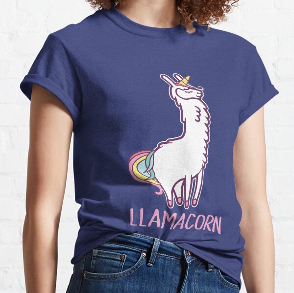 llamacorn t shirt