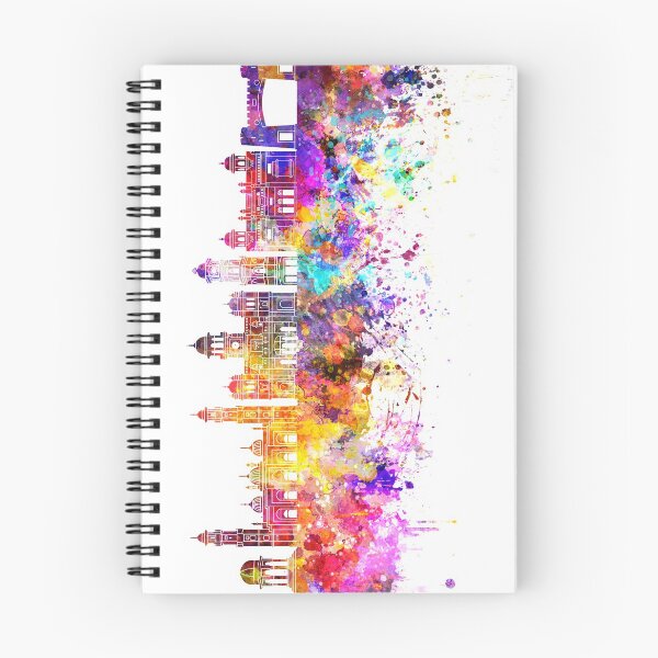 Item preview, Peshawar  skyline in watercolor background designed and sold by paulrommer.