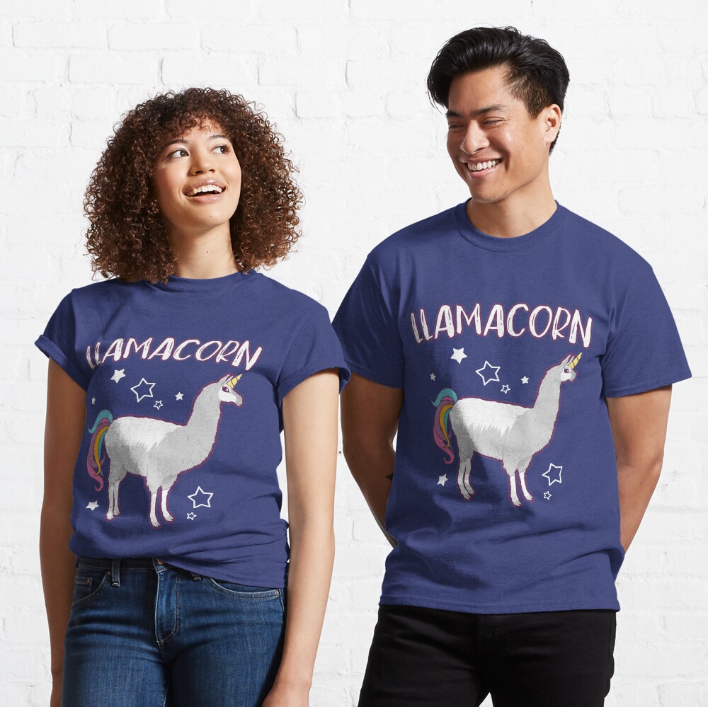 llamacorn t shirt