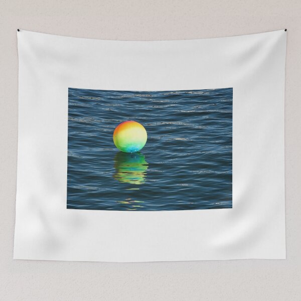 Item preview, Rainbow Beachball Bobbing On The Ocean designed and sold by Dorset Girl.
