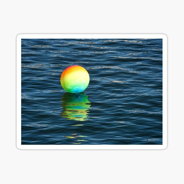 Item preview, Regenbogen Beachball, der auf dem Ozean ruckelt designed and sold by Dorset Girl.