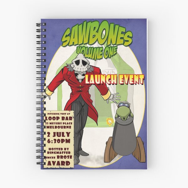 Item preview, Sawbones Launch poster: Bones edition w/text designed and sold by Sockpuppet.