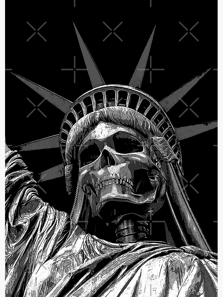 "Liberty Or Death B&W" Metal Print For Sale By GrandeDuc | Redbubble