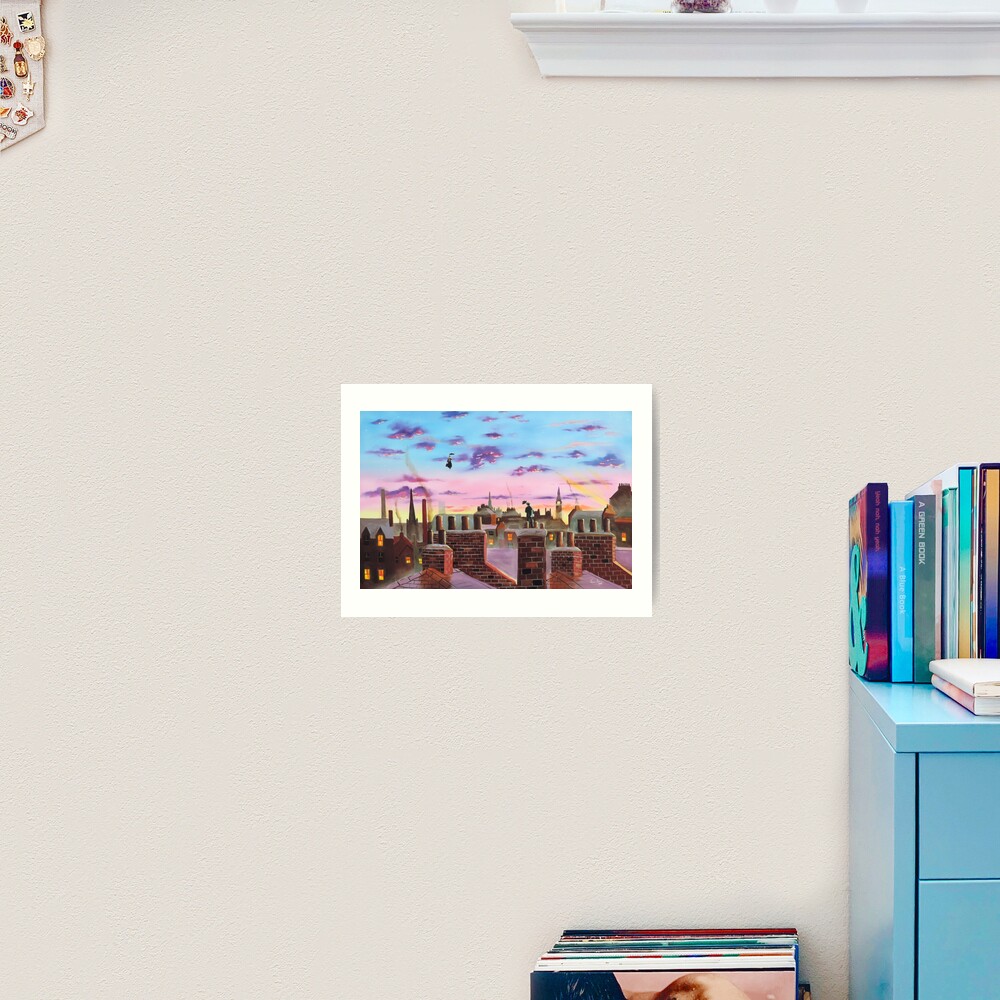 Mary Poppins and Bert Art Print