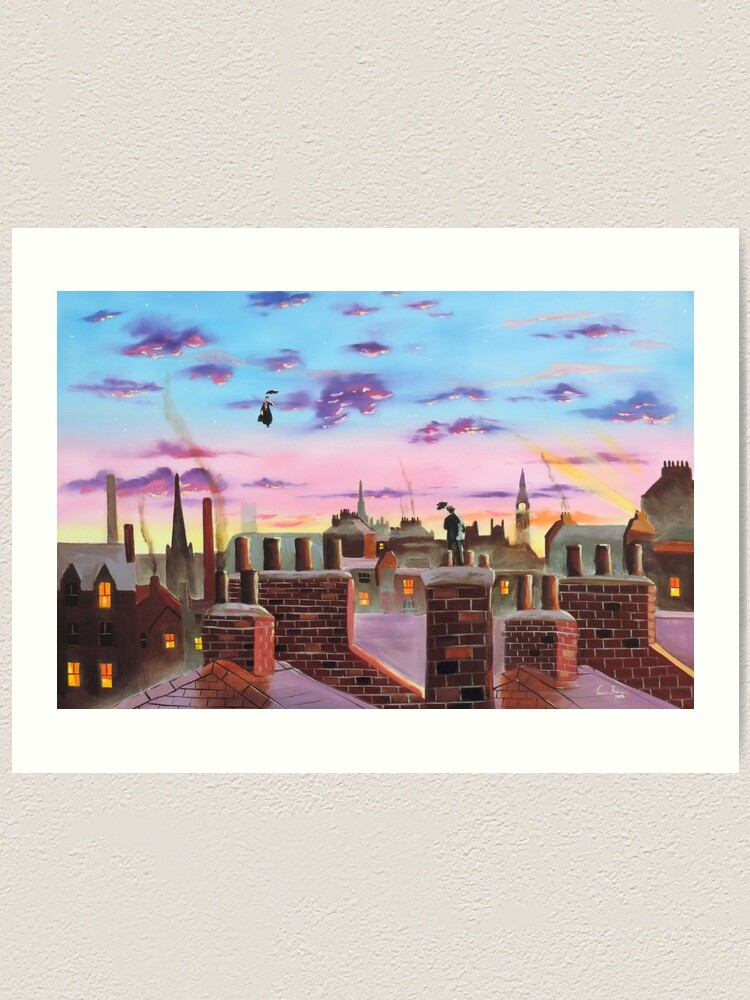 Alternate view of Mary Poppins and Bert Art Print