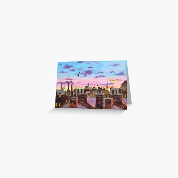 Mary Poppins and Bert Greeting Card