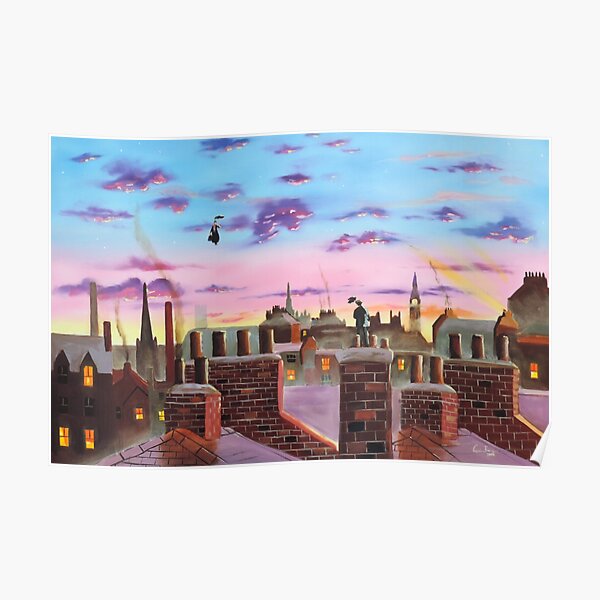 Mary Poppins and Bert Poster