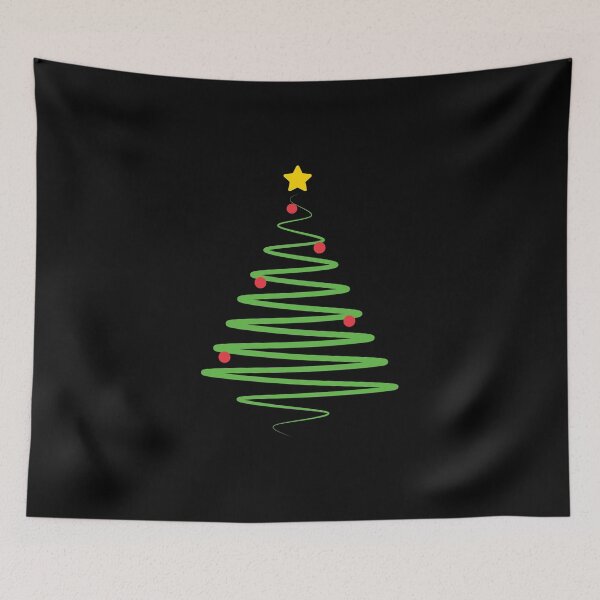 Item preview, Abstract decorated Christmas tree designed and sold by MarlowLoom.