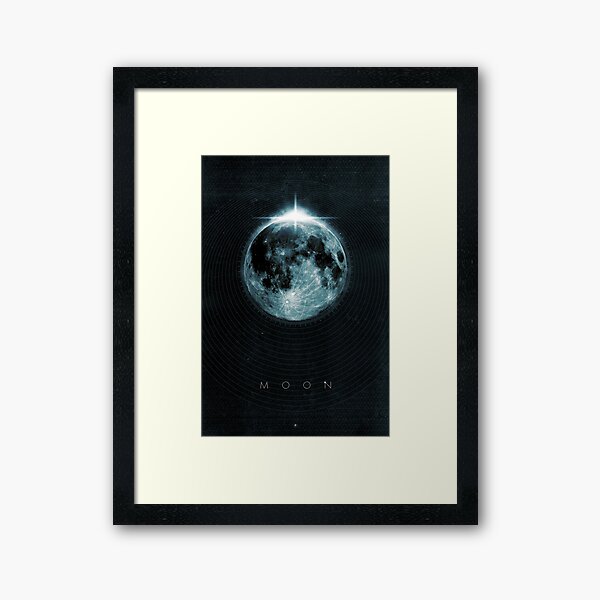 Mond Gerahmter Kunstdruck