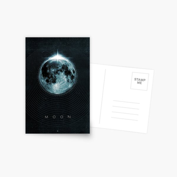 Mond Postkarte