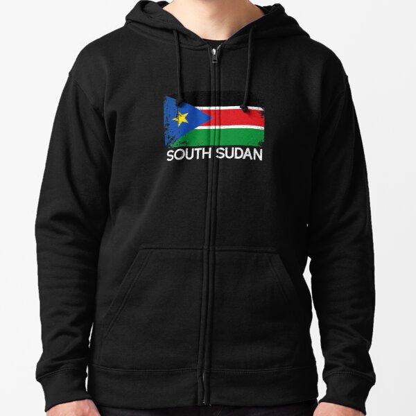 Mens Hoodies South Sudan Flag Fashion Pullover Hooded Print Sweatshirt Jackets