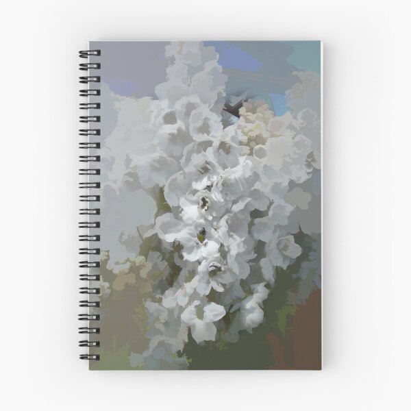 Item preview, abstract of White Hollyhocks designed and sold by hilarydougill.