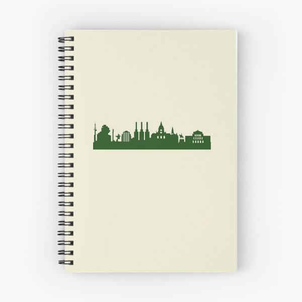 Item preview, HANNOVER skyline in forest green designed and sold by 44spaces.