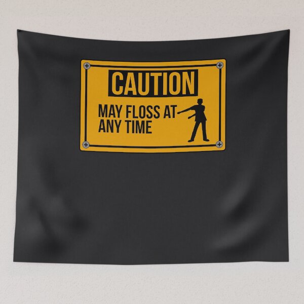 Item preview, Caution May Floss At Any Time Funny Flossing Design Gift designed and sold by melsens.