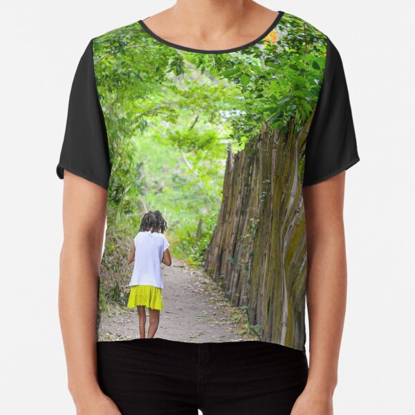 Growing up in Jamaica Chiffon Top