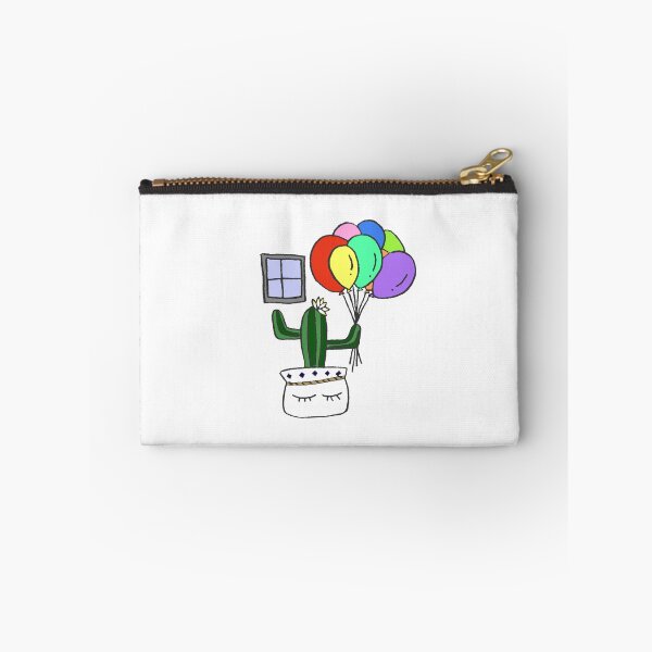 Item preview, a hand-drawn cactus holding balloons-color designed and sold by Eryong.
