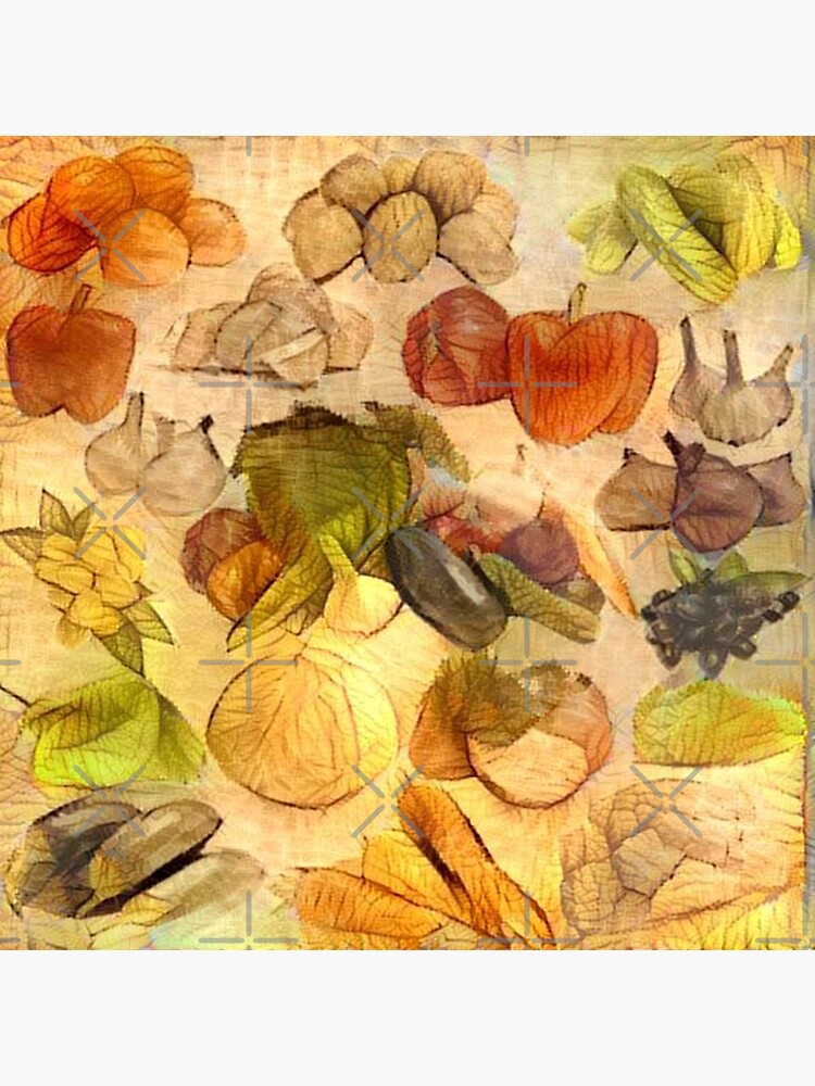 RETRO VEGETABLES 1950s ARTWORK PERFECT FOR AN ITALIAN KITCHEN OR A CHIC CAFE by Artistree