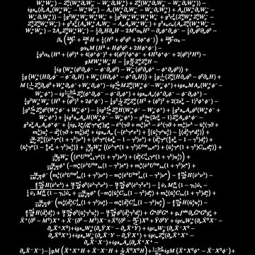Artwork thumbnail, Standard Model Lagrangian Higgs Boson Formula Physics Teacher by Creekman Designs