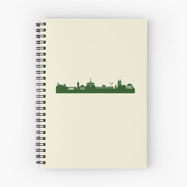 Item preview, KASSEL skyline in forest green designed and sold by 44spaces.