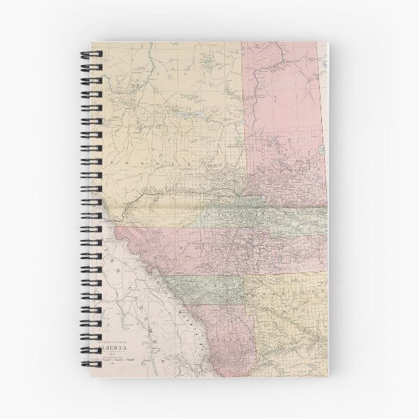 Item preview, Mapa Vintage de Alberta Canada (1912) designed and sold by BravuraMedia.