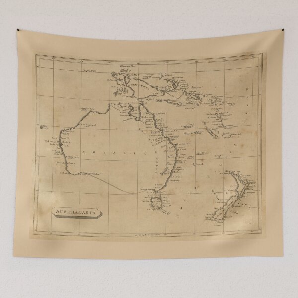 Item preview, Vintage Map of Australia & New Zealand (1812) designed and sold by BravuraMedia.
