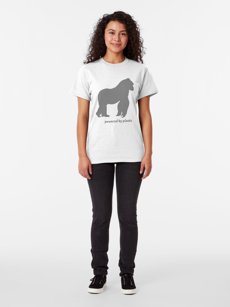 Alternate view of powered by plants - gorilla Classic T-Shirt