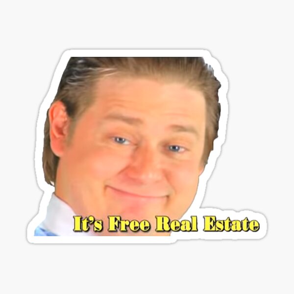 Free Real Estate Stickers Redbubble - its free real estate roblox id
