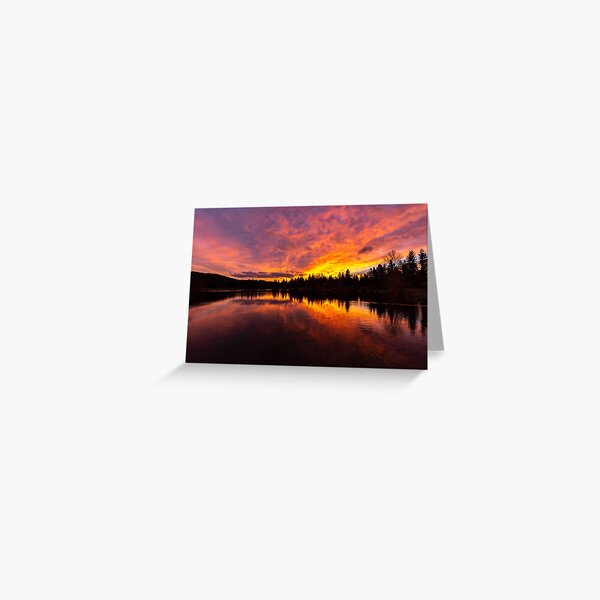 A Graeagle Sunrise Greeting Card