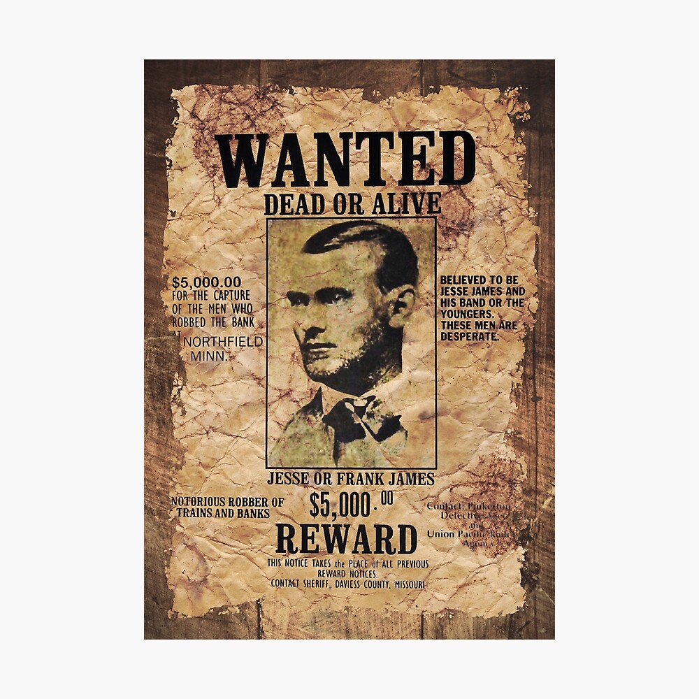 Wanted demo. Wanted Dead or Alive poster.