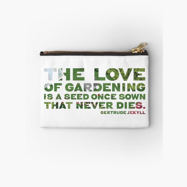 Item preview, Gardening Quote "The love of gardening is a seed that once sown never dies" Gertrude Jekyll designed and sold by fatchairprint.