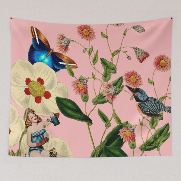 Item preview, Big Flowers dream pink #collage designed and sold by Snexus.