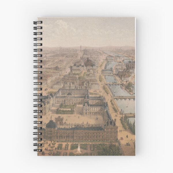 Item preview, Vintage Paris & The Louvre Palace Map (1879) designed and sold by BravuraMedia.