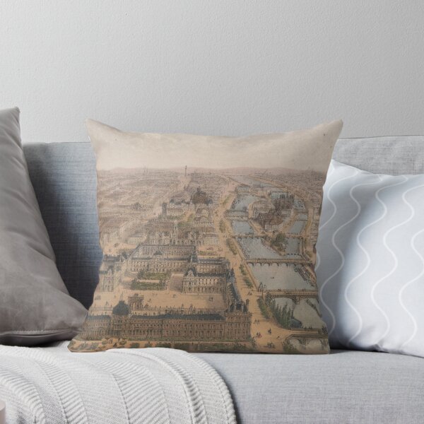 Item preview, Vintage Paris & The Louvre Palace Map (1879) designed and sold by BravuraMedia.