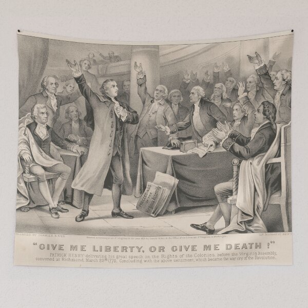 Item preview, Patrick Henry Liberty or Death Speech Illustration (1876) designed and sold by BravuraMedia.